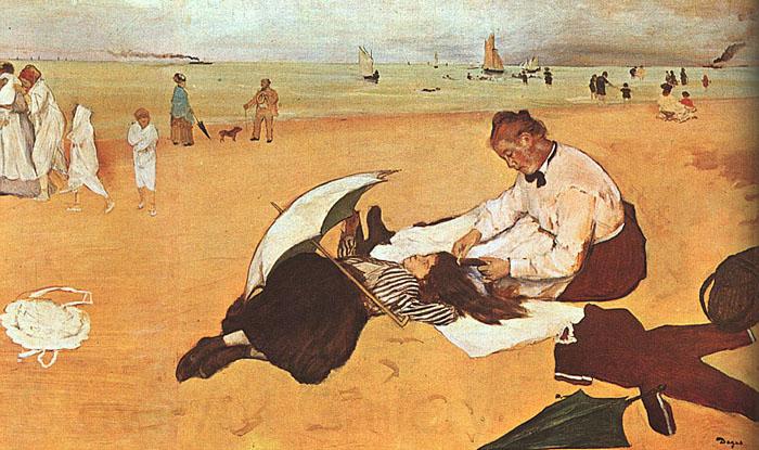 Edgar Degas At the Beach_z Germany oil painting art